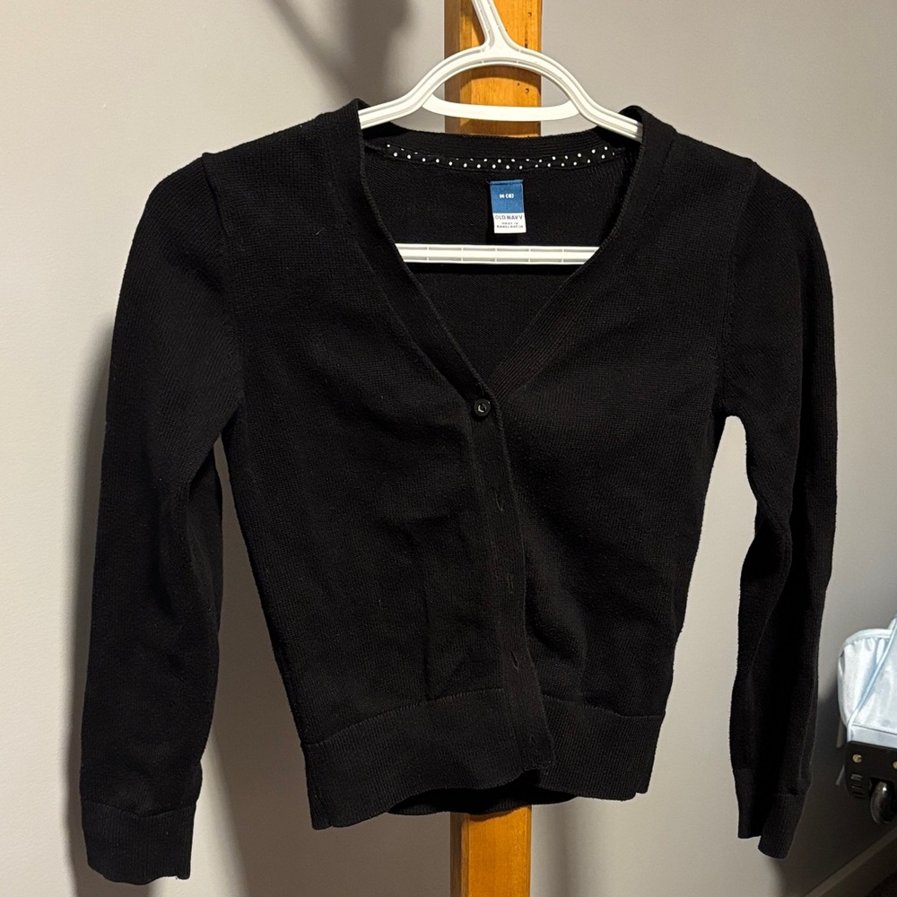 Old Navy Black Button Down Kids Shirt